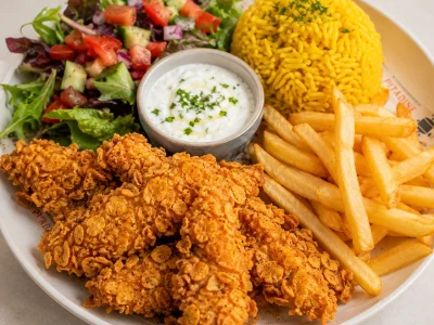 Assiette crispy poulet