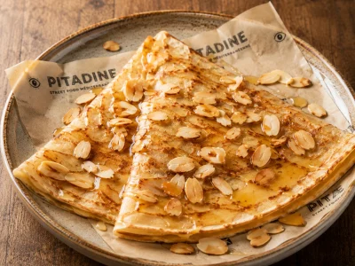 Crêpe miel amandes