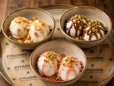 Glace yaourt nappage aux choix