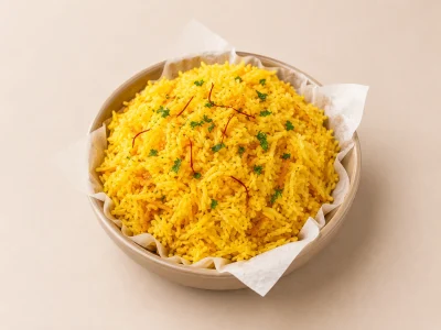Portion de riz pilaf
