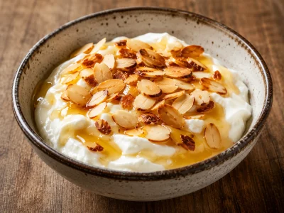 Yaourt grec miel amandes